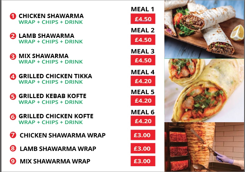 Menu Middle Eastern Shawarma-10